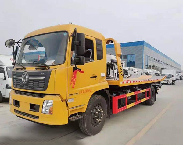 东风天锦一拖二清障车