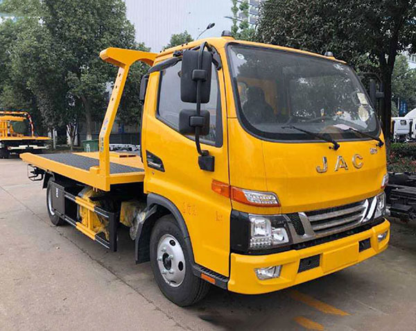 江淮黄牌平板清障车 